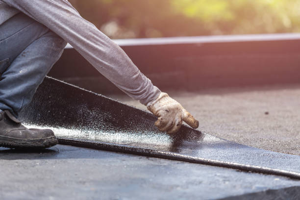 Professional Crawl Space Encapsulation technician working in Long Beach, NY